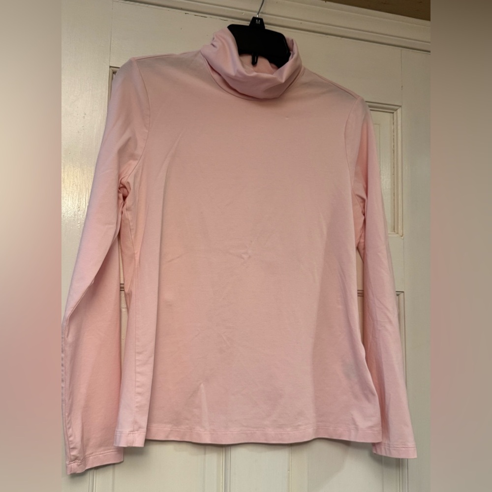 Lands' End‎ Women's Long Sleeve TurtyTee - Soft Pink